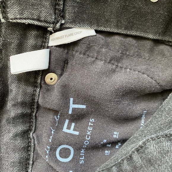 Made and Loved Loft High Waist Flare Crop Jeans - Picture 4 of 6